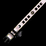 Leather Lilac Studded Cat Collar