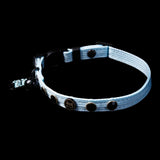 Nylon Blue Rinestone Cat Collar