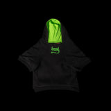Black with Green Spikes Dog Hoodie