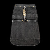 Freak on a Leash x Ashton Michael Leather Strap Denim Dog Vest