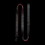 Foal Leather Repeat Logo Leash (RED EDGE). Size L/XL.