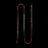 Foal Leather Repeat Logo Leash (RED EDGE). Size S/M.
