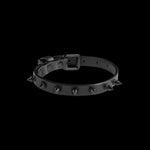 Foal Leather Spike Collar. Size Small.