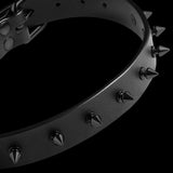 Foal Leather Spike Collar. Detail 1.