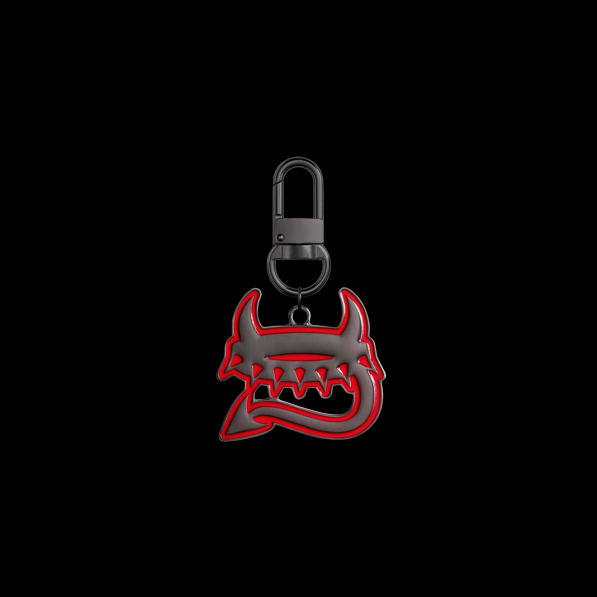 Metal Collar Logo Charm